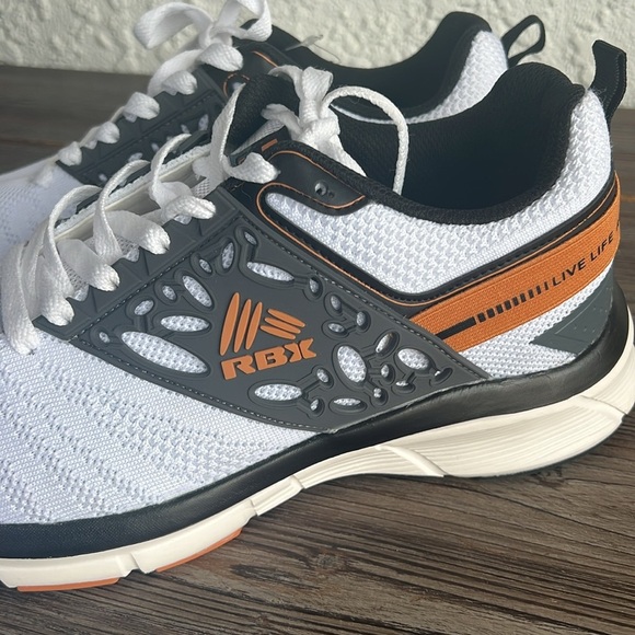 RBX WHITE BLASCK Gray Men's Athletic Sneaker Shoes Size US 10 EF 12558 - Picture 3 of 9